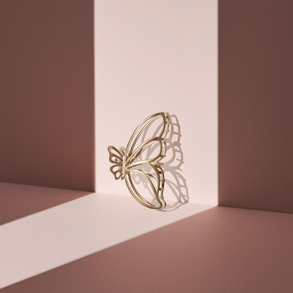 The Hair Edit Gilded Wing Claw Clip, Gold, 1 CT