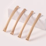 The Hair Edit Soft Modern Curved Metal Bobby Pin Set, Gold, thumbnail image