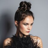 The Hair Edit Slim Chignon Hair Pins, Gold, 2 CT, thumbnail image