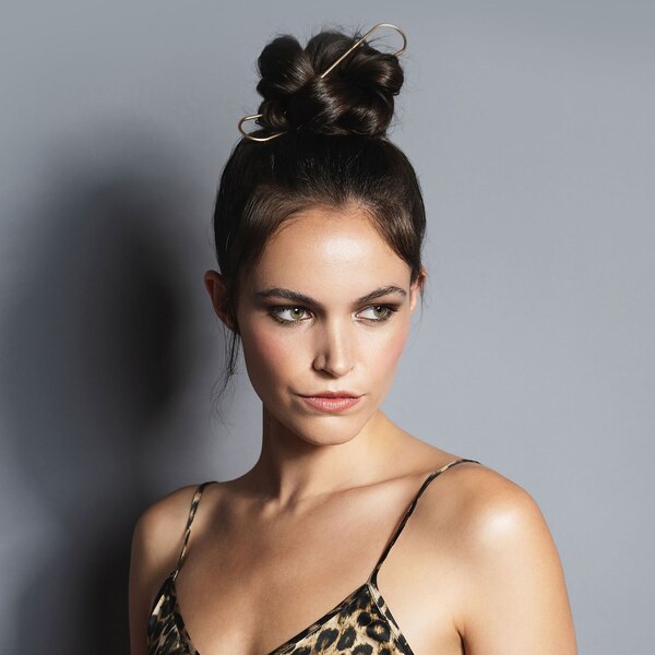The Hair Edit Slim Chignon Hair Pins, Gold, 2 CT