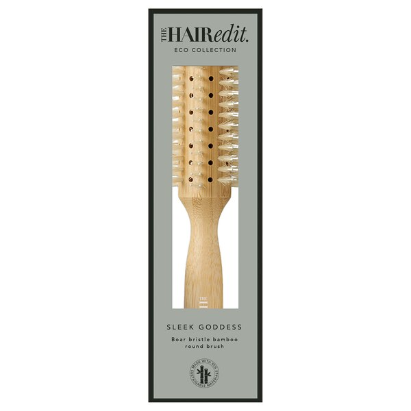 The Hair Edit Sleek Goddess Boar Bristle Round Hair Brush