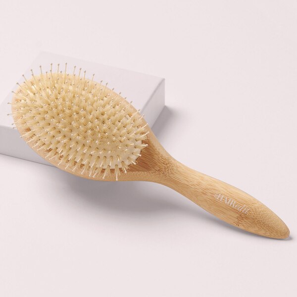 The Hair Edit The Glossifier Boar Bristle Bamboo Hair Brush