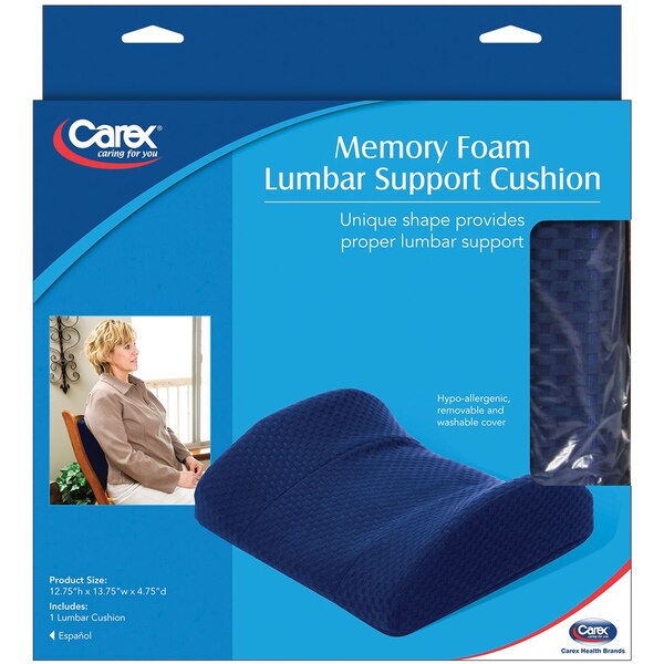 Carex Memory Foam Lumbar Support Cushion