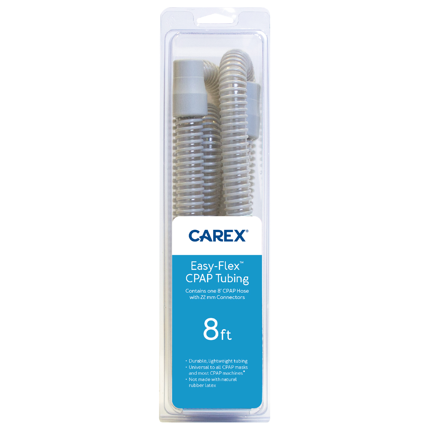 Carex Easy-Flex CPAP Tubing with 22mm Connectors, 8 FT