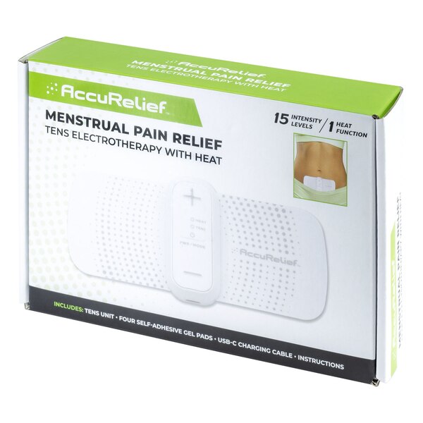 AccuRelief Menstrual Pain Relief TENS with Heat