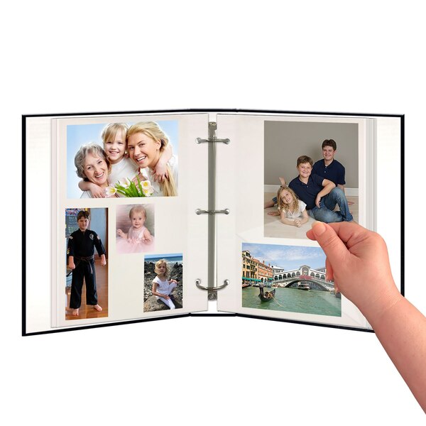 Pioneer Photo Albums 100 Magnetic Page 3-Ring Photo Album, Assorted Colors/Designs