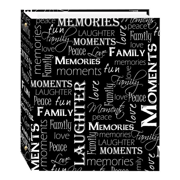 Pioneer Photo Albums 100 Magnetic Page 3-Ring Photo Album, Assorted Colors/Designs