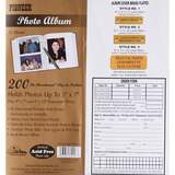 Pioneer Photo Albums Ledger Series Two-Tone Leatherette 200 pkt 5x7 Photo Album, Assorted Colors, thumbnail image