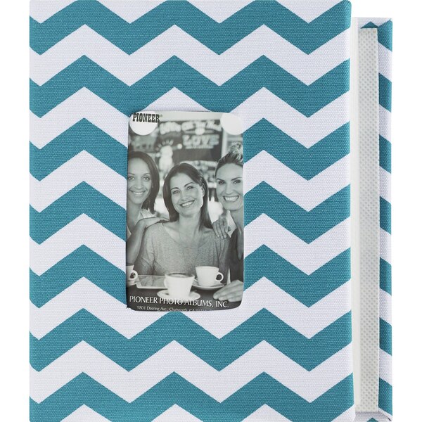 Pioneer Photo Albums Chevron Fabric 100 pkt 4x6 Photo Album, Assorted Colors