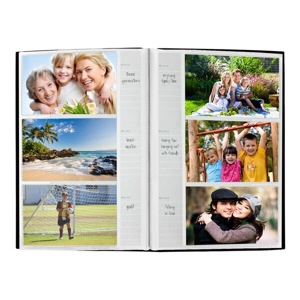 Pioneer Photo Albums Fabric 300 Pocket Photo Album, Assorted Colors, 4 x 6 in