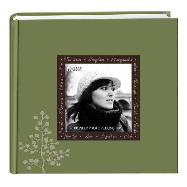 Pioneer Photo Albums Designer Raised Frame 200 pkt 4x6 Photo Album, Assorted Designs