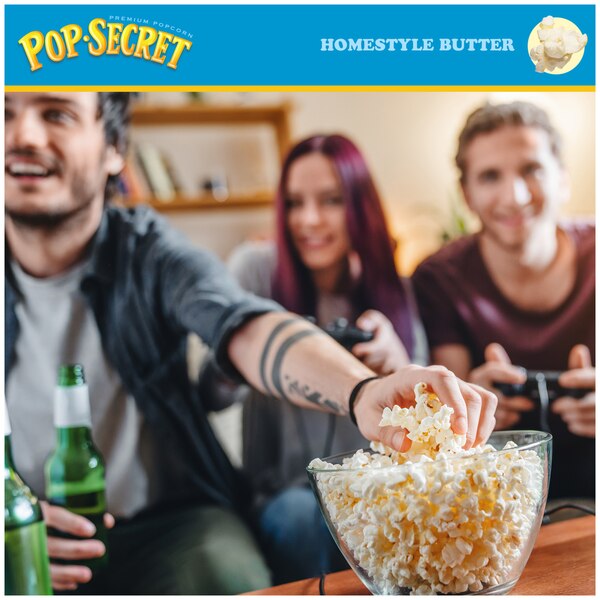 Pop Secret Homestyle Microwave Popcorn, 6 ct, 3.2 oz