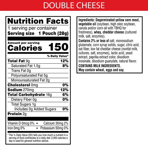 Cheez-It Puff'd Double Cheese Puffed Snack Crackers, 1 oz
