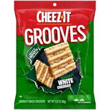 Cheez-It Grooves Sharp White Cheddar Cheese Crackers, 3.25 oz, thumbnail image