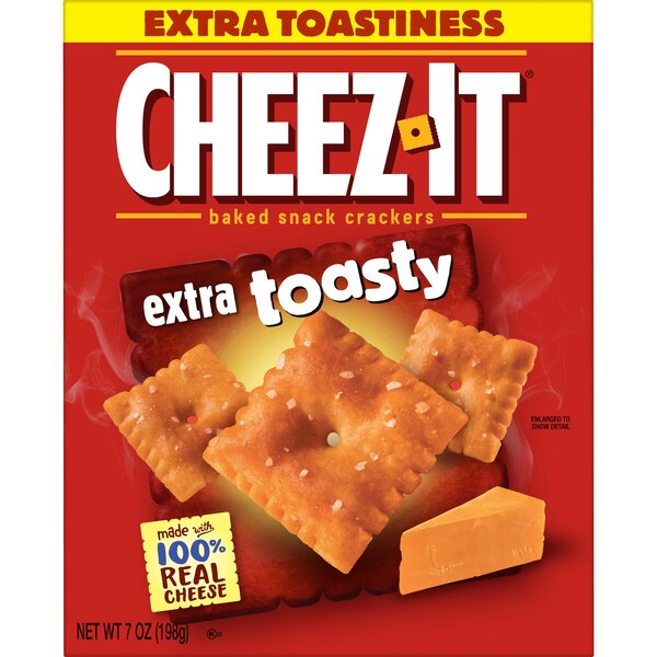 Cheez-It Extra Toasty Cheese Crackers, 7 oz