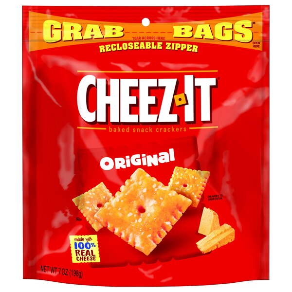 Cheez-It Original Cheese Crackers Grab Bag, 7 oz