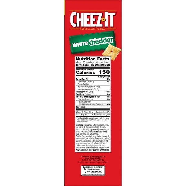 Cheez-It White Cheddar Family Size, 21 oz