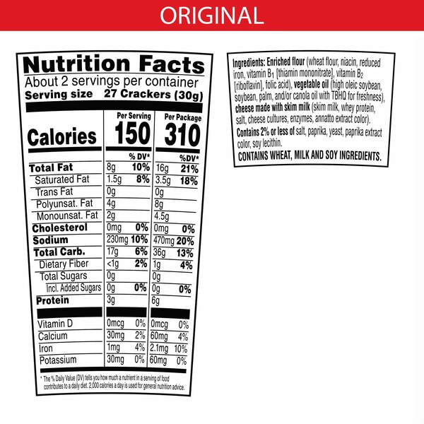 Cheez-It Original Cheese Crackers Cup, 2.2 oz