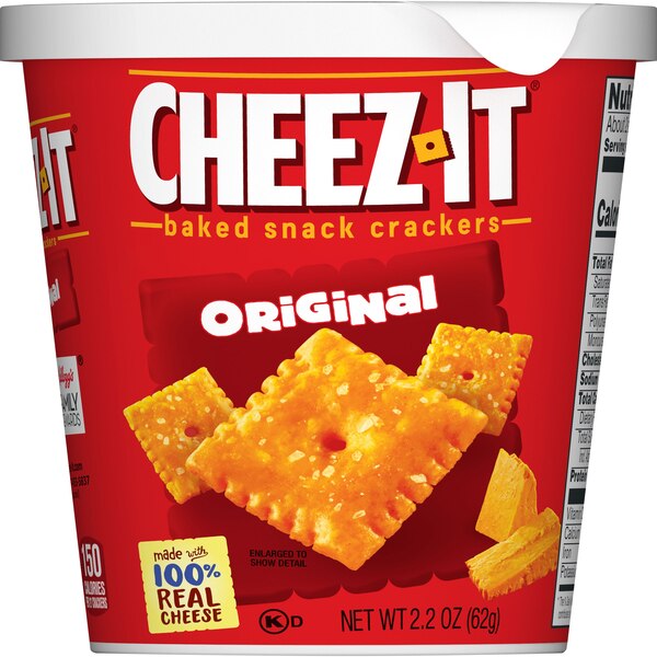 Cheez-It Original Cheese Crackers Cup, 2.2 oz