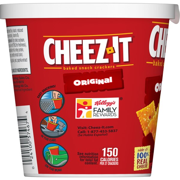 Cheez-It Original Cheese Crackers Cup, 2.2 oz