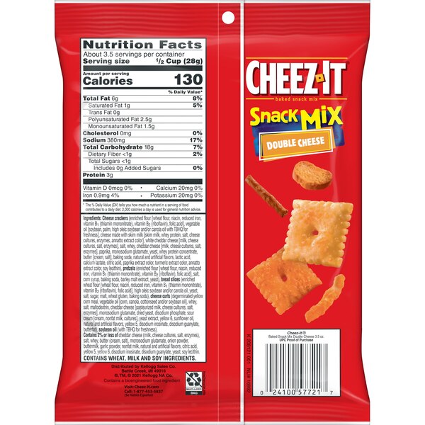 Cheez-It Snack Mix Double Cheese 3.5 oz
