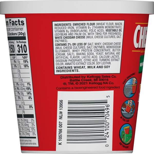 Cheez-It Cheese Crackers Cup, 2.2 oz