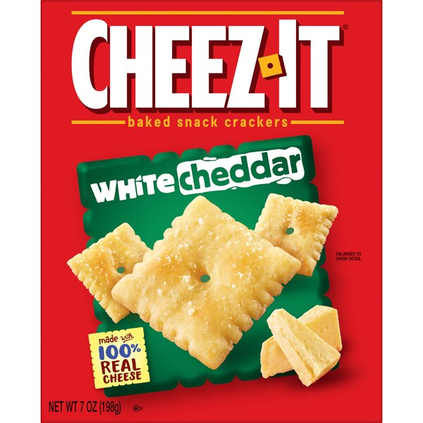 Cheez-It White Cheddar Cheese Crackers, 7 oz