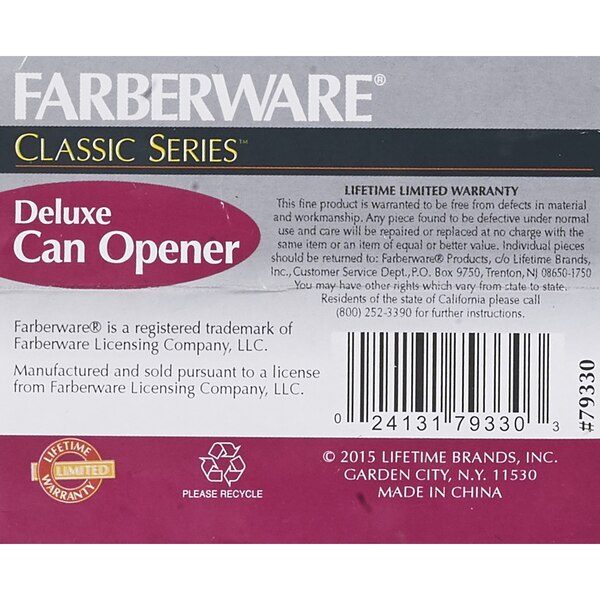 Faberware Deluxe Can Opener