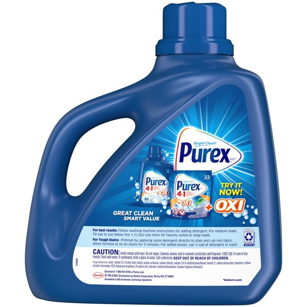 Purex 4-in-1 Liquid Laundry Detergent, Mountain Breeze, 150 oz