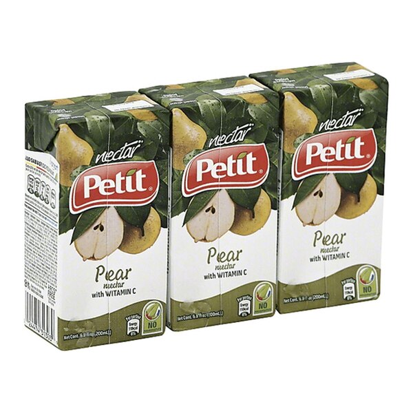 Petit Pear Nectar with Vitamins C, 6.8 OZ, 3 PK