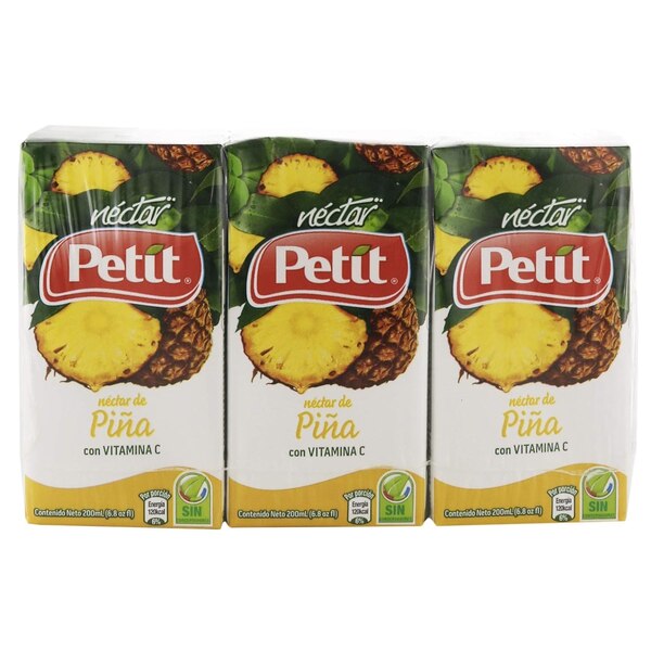 Petit Pineapple Nectar with Vitamin C, 6.8 OZ, 3 PK