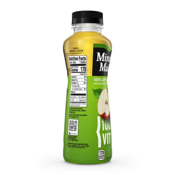 Minute Maid Apple Juice With Vitamin C, Fruit Juice Drink, 12 oz