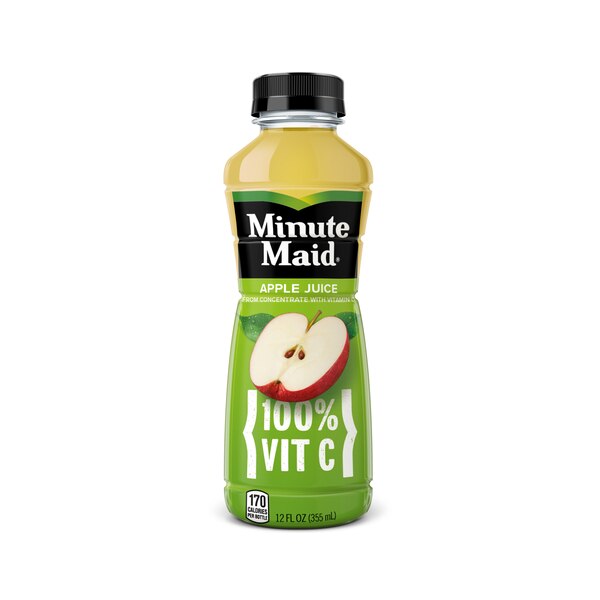 Minute Maid Apple Juice With Vitamin C, Fruit Juice Drink, 12 oz