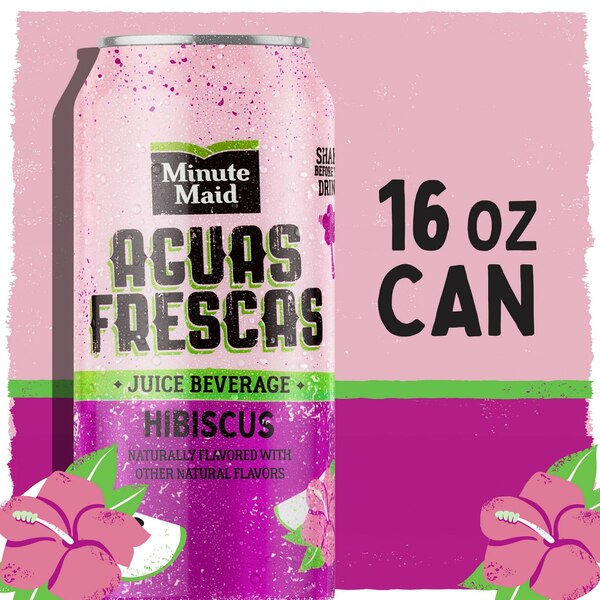 Minute Maid Aguas Frescas Hibiscus Can, 16 fl oz