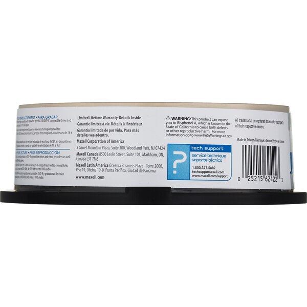 Maxell Max Data DVD-R, 15 Pack