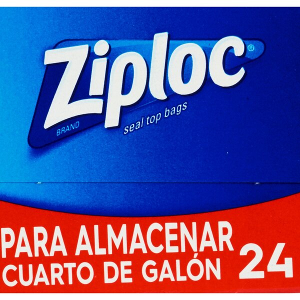 Ziploc Double Zipper One Quart Storage Bags, 24 ct