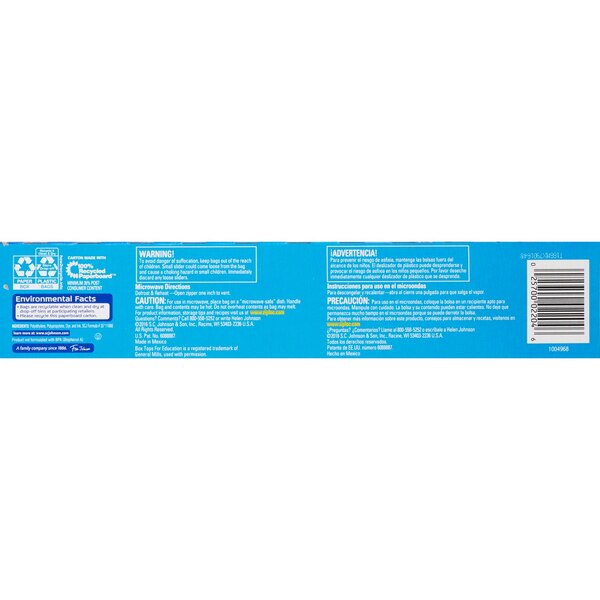 Ziploc Slider Easy Zip One Gallon Storage Bags, 15 ct