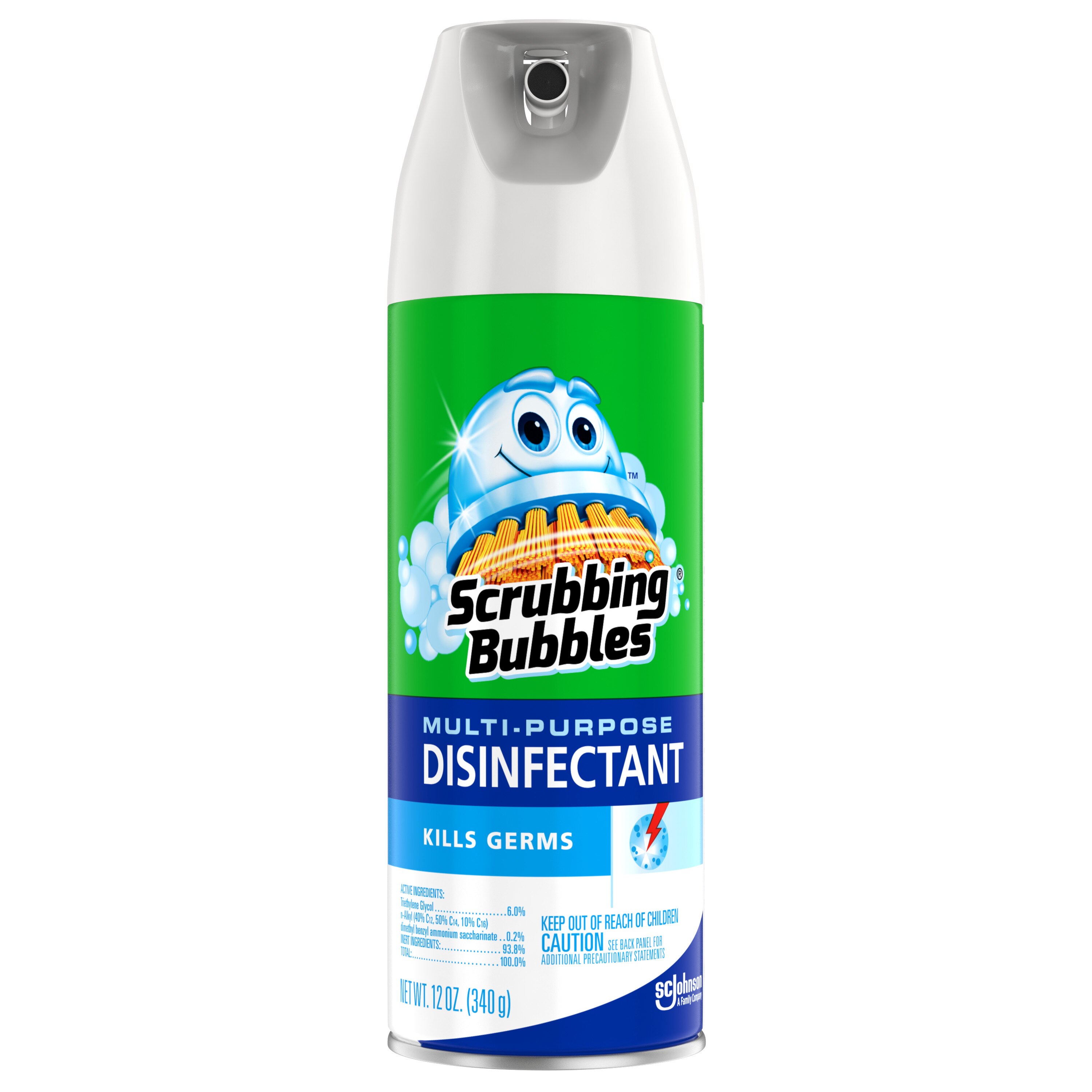 Scrubbing Bubbles - Desinfectante multiuso en spray, 12 oz