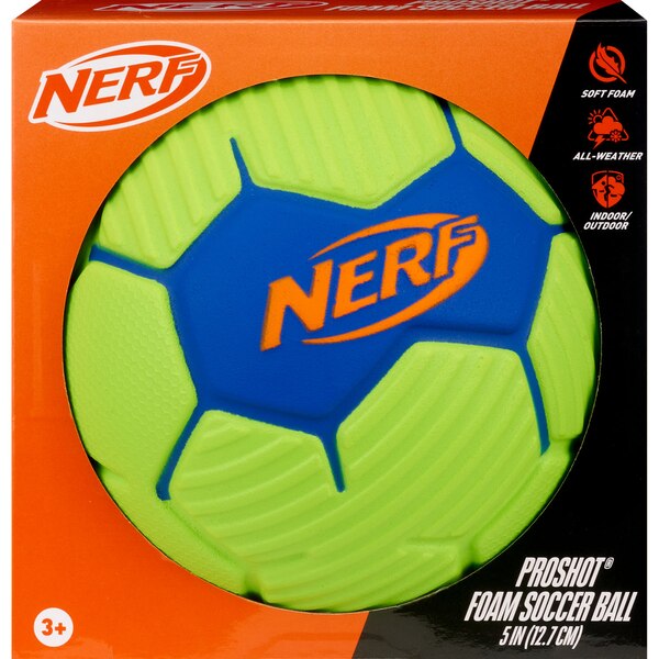 Franklin Sports Nerf Proshot Foam Soccer Ball, 5 in