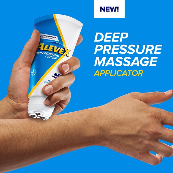 AleveX Pain Relieving Lotion Massaging Roll-On, 2.5 OZ