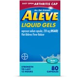 Aleve Liqui-Gels Easy Open Arthritis Cap 220 MG Naproxen Sodium Capsules, 80 CT, thumbnail image