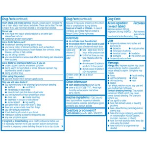 Aleve Back & Muscle Pain Relief Naproxen Sodium Tablets, 200 Count, 24 Count, 50 Count, 90 Count