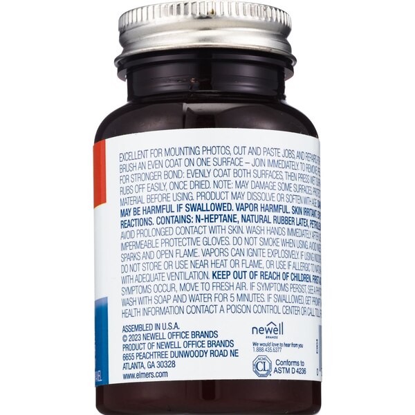 Elmer's No-Wrinkle Rubber Cement, 4 oz