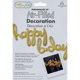 Anagram Air Balloons, Happy B-Day, Gold, thumbnail image