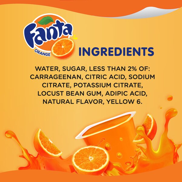 Snack Pack Fanta Gel Snack Cups, 6 PK