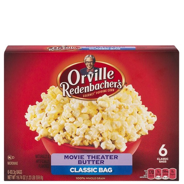 Orville, Movie Theater Butter Microwave Popcorn, 3.29 oz