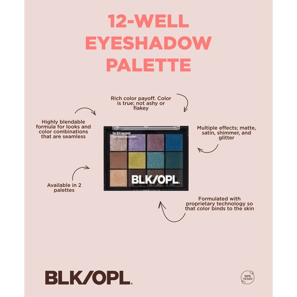 BLK/OPL 12 Well Eyeshadow Palette