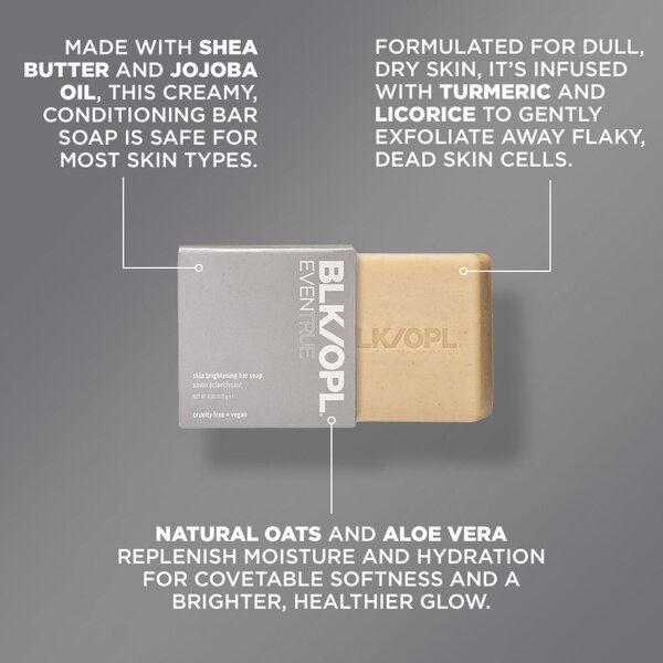 BLK/OPL SKN Even True Brightening Bar, 4 OZ