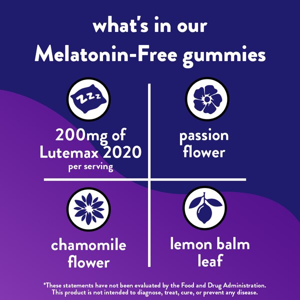 Vitaufusion Melatonin Free Sleep Gummies, 40 CT