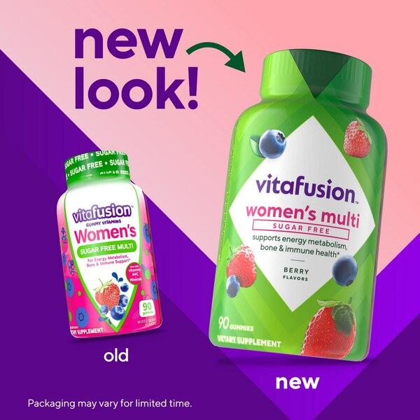 Vitafusion Women’s Sugar Free Daily Multivitamin Supplement, Adult Gummy Vitamin for Energy, Bone & Immune Support*, 90 CT